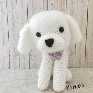 Crochet dog pattern : Bichon Frise , crochet amigurumi, amigurumi dog image 9