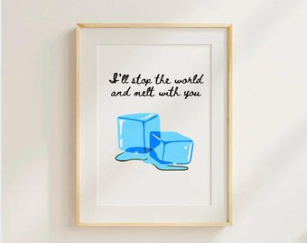 80s Music Quote Art Print: Retro Nostalgic Decor (Digital Download)