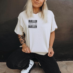 Ferris Bueller’s Day Off T Shirt 80s Movie Quote Unisex Oversized T-Shirt Retro Movie Tee Vintage Classic 80s Gift