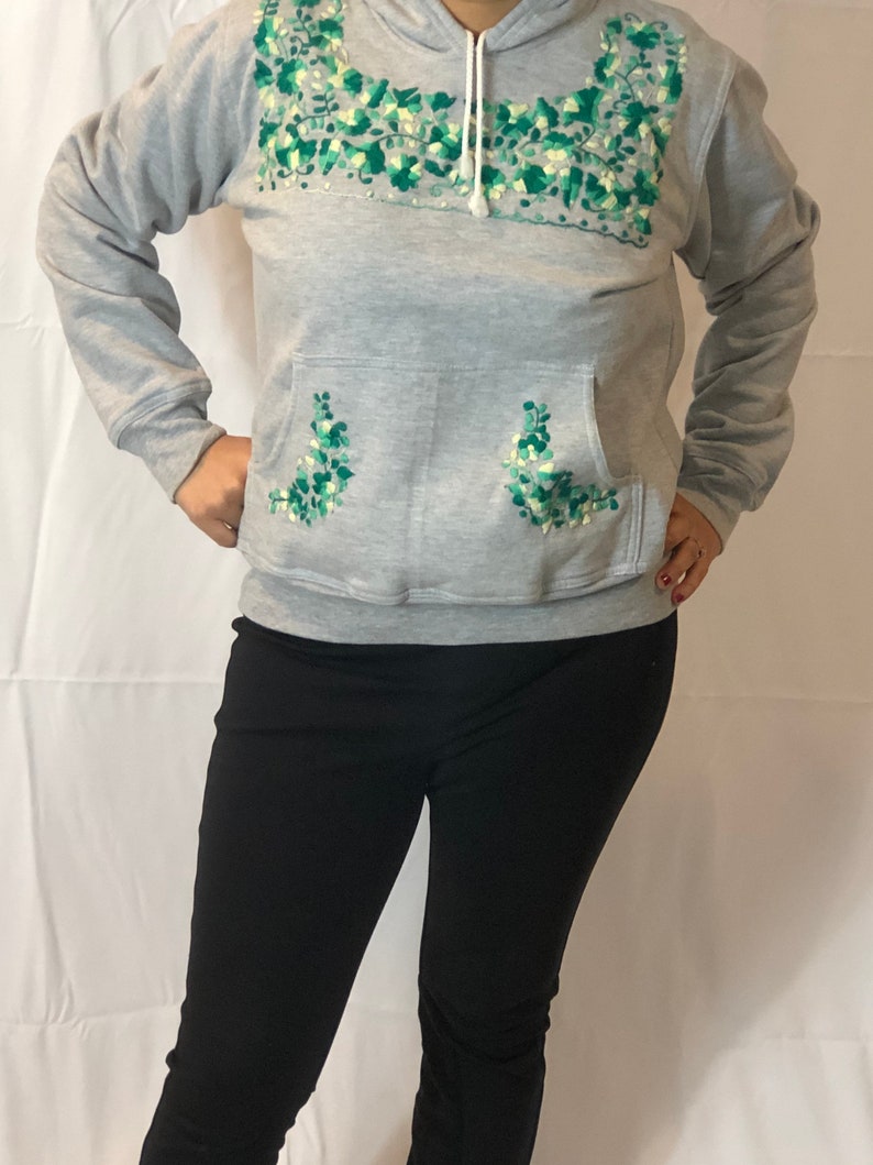 Mexican hoodie Embroidered hoodie Mexican style Mexican Etsy