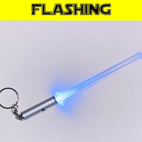 Star Wars Light up Lightsaber Keychain Etsy