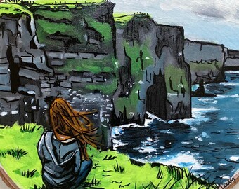 Admiring the Cliffs of Moher