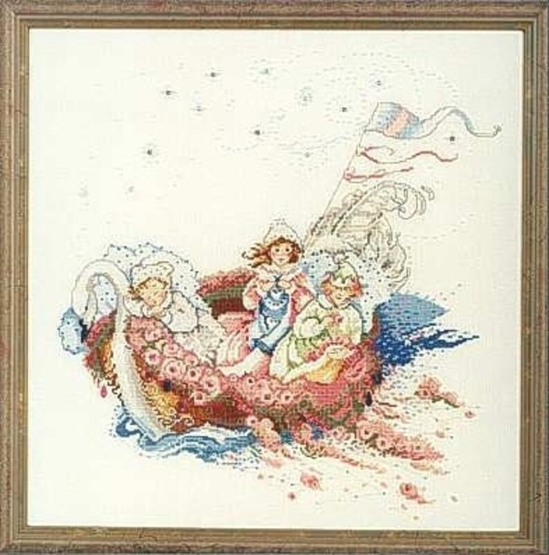 SALE Complete Xstitch Kit MD16 the Baby Boat by Mirabilia Etsy