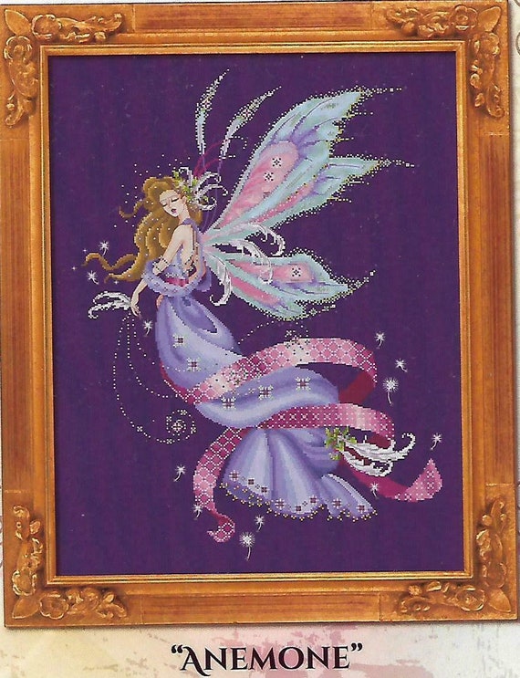 SALE Complete Cross Stitch Materials Anemone by Bella Etsy