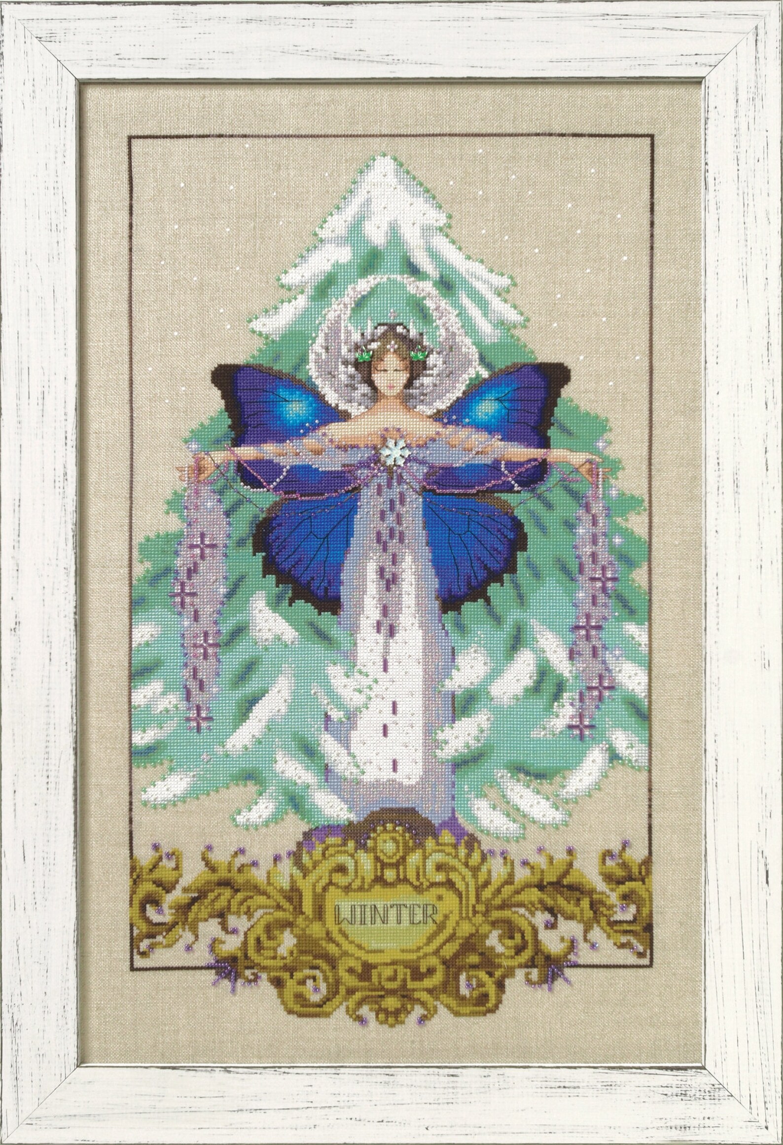 SALE Complete Xstitch Kit MD163 WINTER LOVE by Mirabilia Etsy