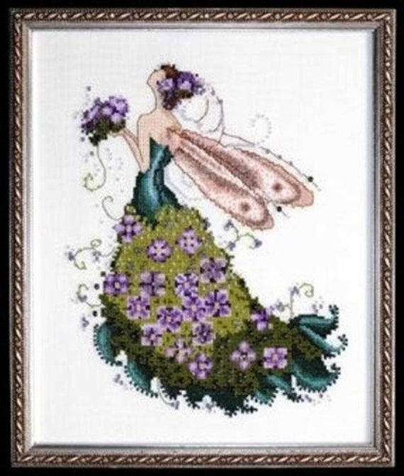 CMPLTE XSTITCH MATERIALS /"LILLY/" NC110/" Pixie Couture Collectio by Nora Corbett