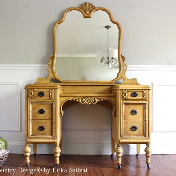Painted Vanity Etsy