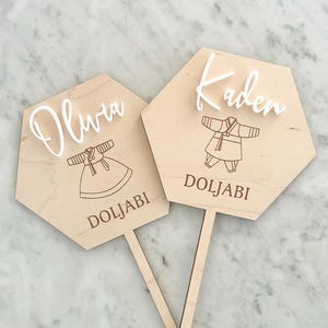 Korean Doljabi Cake Topper - Hambok Cake Topper, Korean First Birthday Cake Topper