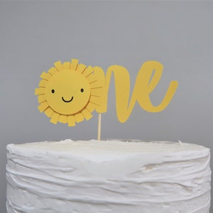 Sunshine ONE Cake Topper: First Birthday Party Decor