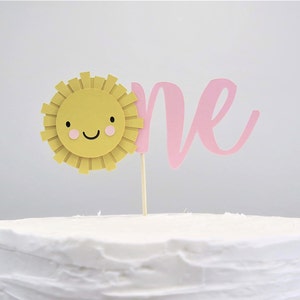 Sunshine One Cake Topper - You Are My Sunshine Theme, Sunshine Theme Birthday, One Cake Topper, Sun Theme Party, First Birthday Cake Topper