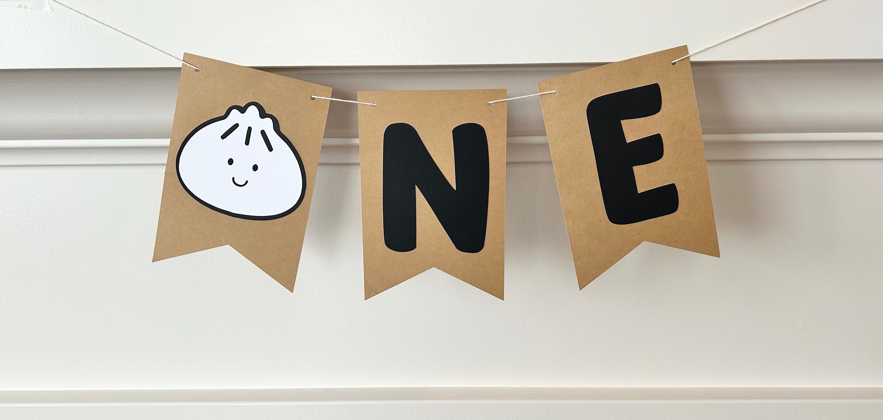 Little Dumpling ONE Banner - Bao Theme Party Decor, First Birthday Themes, Boy Birthday, Little Dumpling Theme, Cake Smash Banner