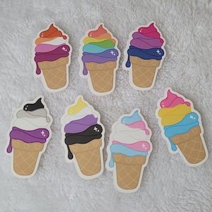 Pride Ice Cream Stickers: volledige set
