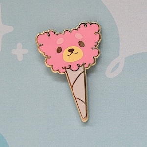 Strawbearry Cotton Candy Enamel Pin