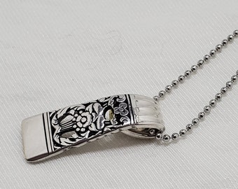 1936 Coronation Silverware Pendant, Vintage Necklace, Handmade, Gift for Her, Simple, Beautiful, Affordable, Upcycled, Spoon Theory