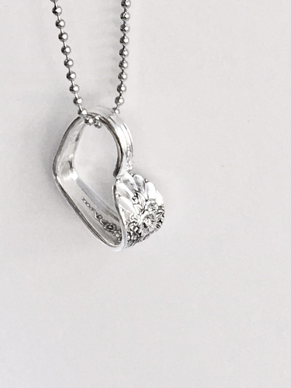 Fancy Silverware Heart Necklace Jubilee 1953 Spoon Jewelry | Etsy
