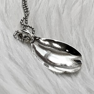 Swedish Nils-Johan Spoon Bowl Pendant, Vintage, Silverware Jewelry, Necklace, Handmade, Affordable, Unique, Simple, Friendship. Gift for Her