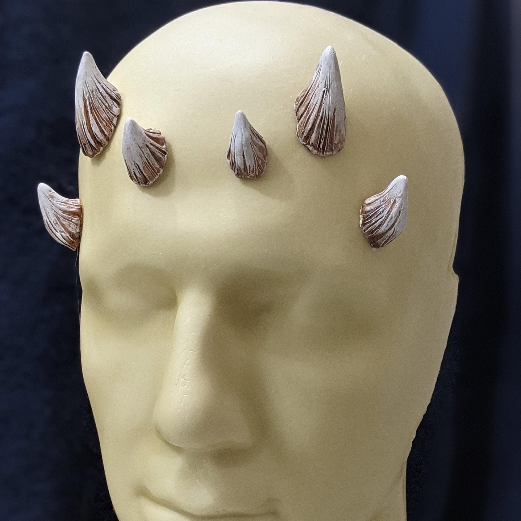 3Dマジックエフェクトレザー Medium Zabrak/sfx Horns Set (resin - Mando Mercs/rl/saber Guild