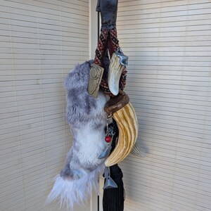 Trofeeriemtouw/tassle met tanden, klauwen en droidonderdelen voor Mandalorians, premiejagers, Star Wars OC's en meer...! Faux fur tail