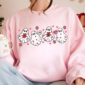 Valentine&#39;s Day Ghost Shirt Png, Be My Boo Png, Will you be My Boo, Valentines Day Sublimation, Girl Ghost Png, Valentines Boo Png