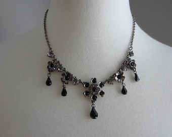 vintage Parisian necklace, Belle Epoque style, 16-inch long necklace, inspired by Edwardian era and Belle Epoque, vintage Paris