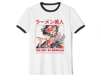 The Art of Noodles Geisha Ringer Tee | Ringer T-Shirt