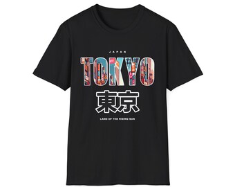 Tokyo City Town Typography T-Shirt | Tokyo kanji shirt
