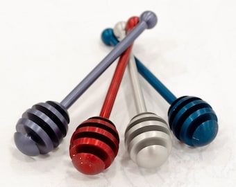 Geanodiseerde aluminium honinglepel - aangepaste kleuren