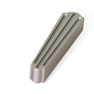 Graues Mezuzah-Gehäuse aus eloxiertem Aluminium, Einzigartiges Mezuzah-Gehäuse, Modernes Design Mezuzah-Gehäuse, 6 CM mit Schriftrolle, Modernes Judaica,