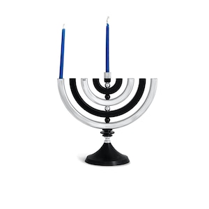 Personalized Kinetic Aluminum Hanukkah Menorah - Jewish Holiday Gift