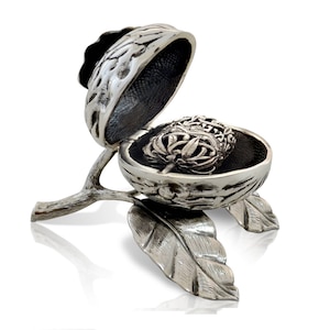 One-of-a-Kind 925 Sterling Silver Havdalah Spice Box Set - Modern Judaica