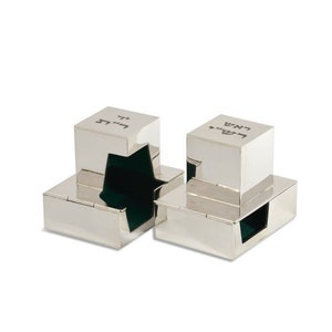 Small Personalized Engraved Rabbeinu Tam Tefillin Cases from Sterling Silver