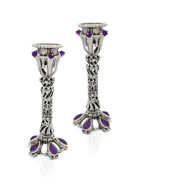 Silver Candlesticks Etsy