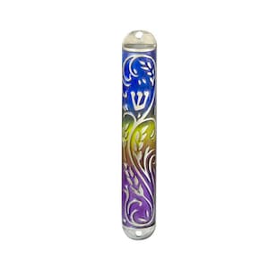 Colorful & Nature Inspired Mezuzah Case - Weather Resistant - Jewish Wedding and Housewarming Gift