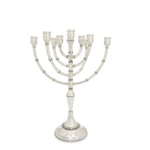 Silver Kinetic Hanukkah Menorah & Candelabra Crafted in 925 Sterling Silver Dual Purpose image 6