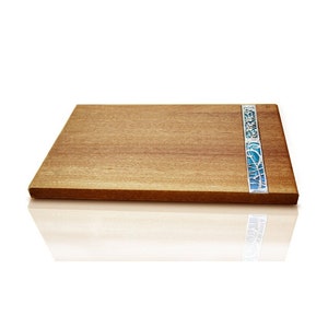 Wood Challah Board and Bread Knife made Sterling Silver.