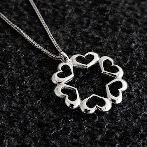 Small Silver Star of David Pendant & Heart Frame
