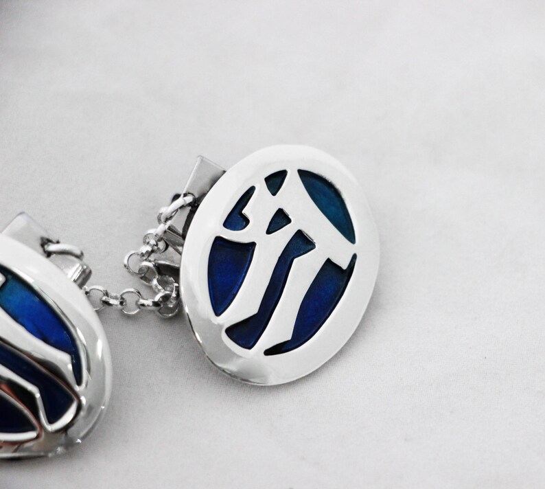 Large Tallit Clips Bar Mitzvah gift colorful Enamel Etsy