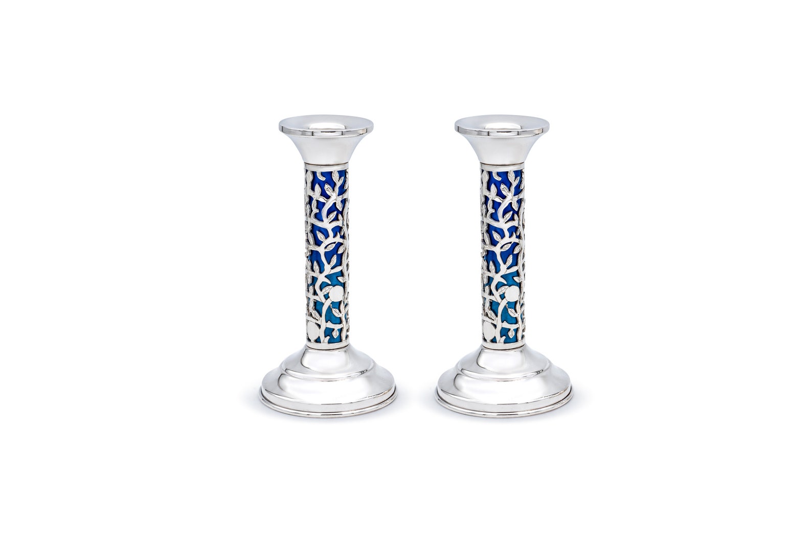 Modern Candlesticks 925 Sterling Silver Leaf Shaped Custom Etsy