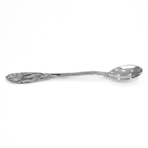 Stunning Floral Mid-Size 925 Sterling Silver Teaspoon with Custom Engraving - Amazing Baby Shower Gift