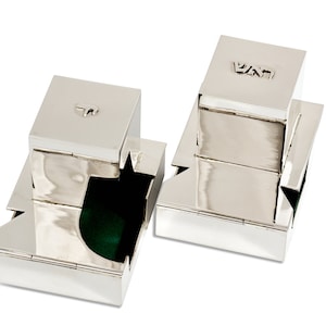 Special Shiny Finish Sterling Silver Tefillin Cases
