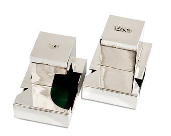 Special Shiny Finish Sterling Silver Tefillin Cases