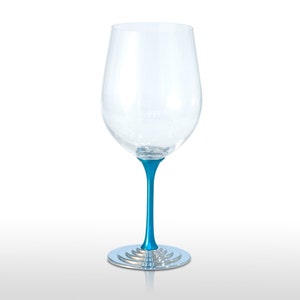 Modern Crystal Wine Cup - Modern Judaica Gift - Multi color