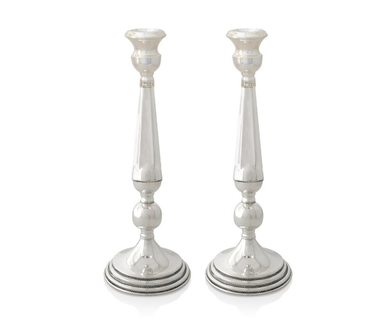 Extra Large 925 Sterling Silver Candlesticks With Classic Etsy