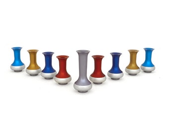 Colorful & Stunning Hanukkah Menorah Vase Shaped and Aluminum Dreidel - Jewish Family Gift