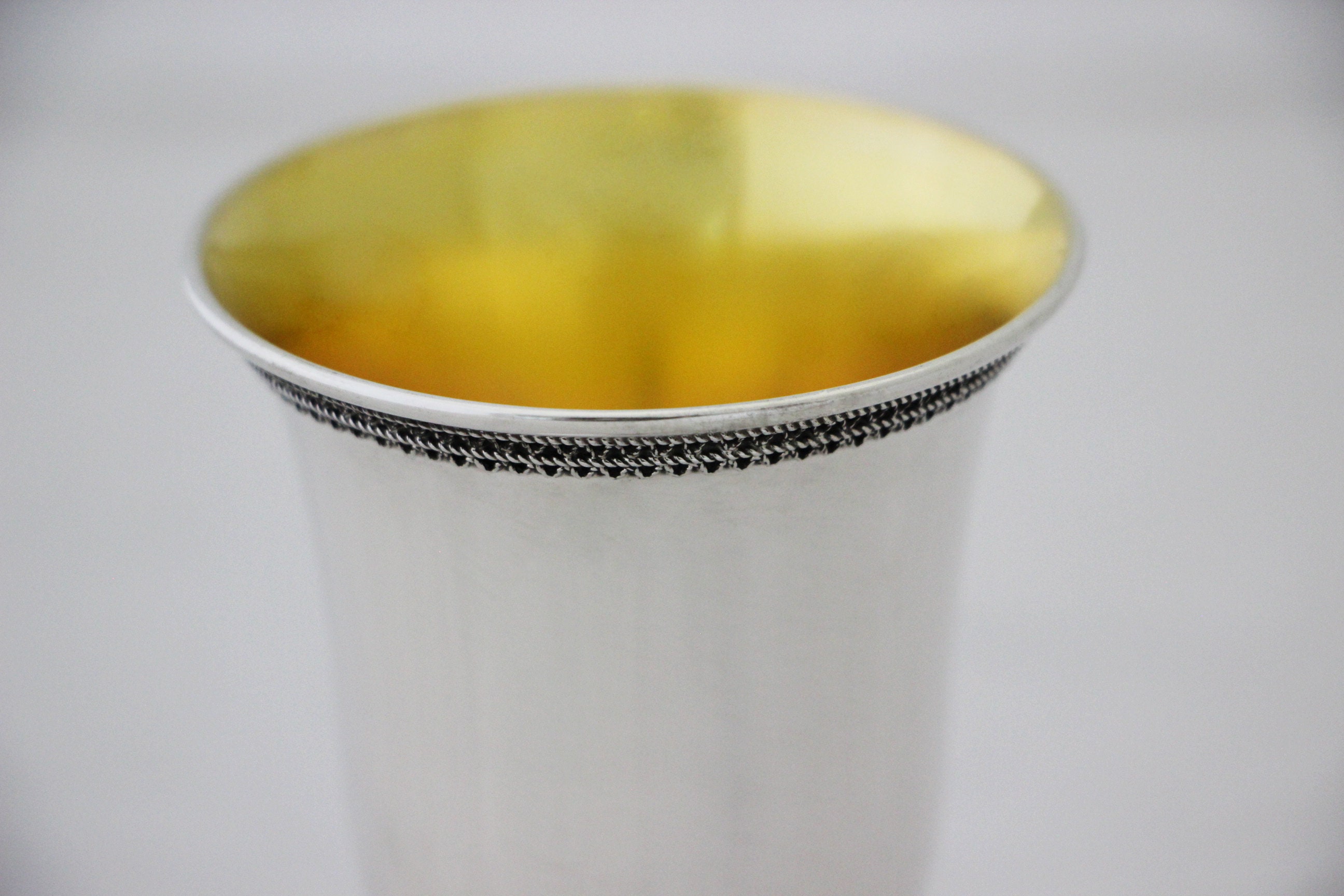 Classic Sterling Silver Kiddush Cup With Personalize Engraving Etsy UK