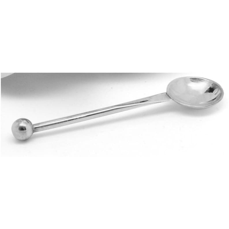 Sterling Silver Spoon Tiny baby spoon Honey spoon Baby Etsy