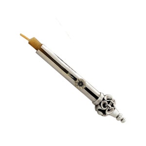 Sterling Silver Tiny  Floral Candle Lighter Made of 925 Sterling Silver - Modern Judaica Art Décor