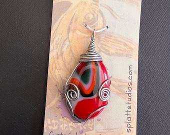 Dichroic Fused Glass Pendant