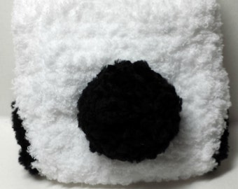 すぐにダウンロードできる、かぎ針編みの新生児用ふわふわパンダ