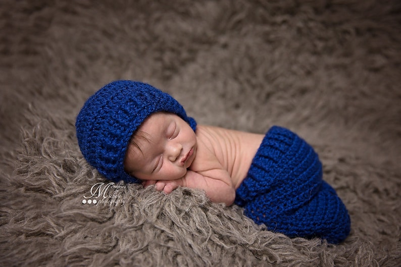 PDF Pattern Crochet Newborn Baby Boy Hat and Pants Etsy